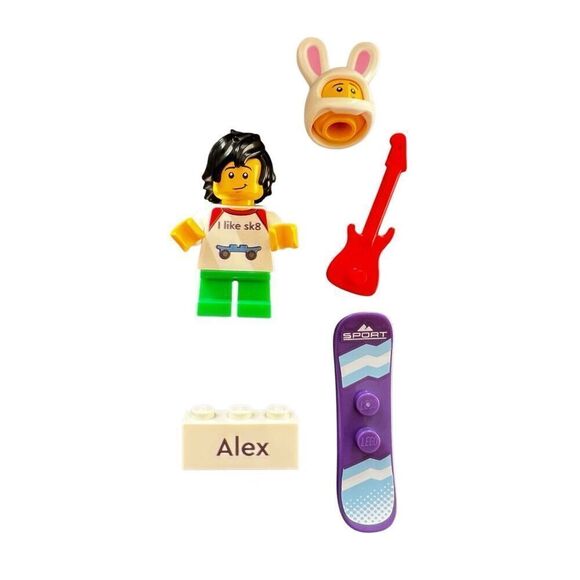 LEGO NEW YORK skateboard Minifigures with Alex printed - Picture 4 of 11